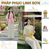 Set Pháp Phục Cách Tân thêu hoạ tiết lá Phượng chi tiết xinh xắn, mẫu Tết hot cho chị em - Pháp Phục Linh Sơn