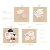 Set phụ kiện Mũ bao tay chân Nous cho bé mẫu mới, Suzy baby