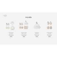 Set phụ kiện Nous - mũ , yếm , bao tay chân Nous cho trẻ sơ sinh