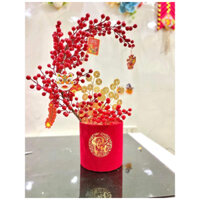 Set phụ kiện trụ đào đông. Phụ kiện làm tháp bánh tháp nước tặng kèm đế nến