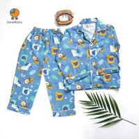 Set Pijama Họa Tiết Ngựa Và Sư Tử Cho Bé DearBaby P-03