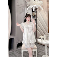 Set pizama lụa quần đùi