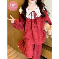 Set pyjama, Bộ Ngủ Mặc Nhà Nữ Kẻ Caro Trễ Vai Siêu Hot, Chất Kẻ Xốp Loại 1 CHAT289