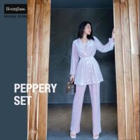Set pyjama nhung HOURGLASS - PEPPERY SET