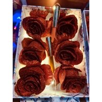 SET QUÀ 20//10 SINH NHẬT SANG TRỌNG CÓ Ý NGHĨA CHO NGƯỜI THÂN  HOA HỒNG KIM TUYẾN SON MÔI CHO MẸ CHO NGƯỜI YÊU