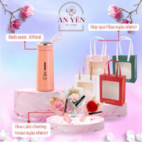 Set Quà Bình Nước Và Hoa Tặng Mẹ, Bạn Gái Lễ 8/3 14/2 Sinh Nhật Lễ Tốt Nghiệp Tiệm Quà An Yên