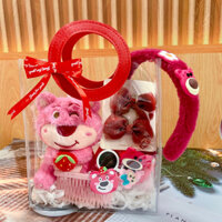 Sét quà phụ kiện xinh xắn, cột tóc và gấu bông