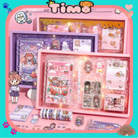 Set Quà Sinh Nhật Tặng Cho Nữ Combo Hộp Washi Tape Sticker Cute Timo WS16