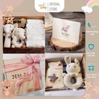 Set quà sơ sinh tặng mẹ bầu, quà đầy tháng nhiều mẫu cho bé trai, bé gái, tặng kèm thiệp kraft