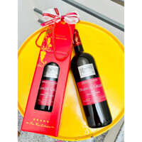 Set quà tặng 1 chai vang Pháp Francis Gillot Cabernet Merlot (nhãn đỏ) - TG đơn