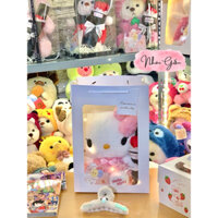 SÉT QUÀ TẶNG BẠN GÁI GẤU BÔNG HELLO KITTY, kèm bó hoa sáp, đèn led, túi kính và thiệp,  tặng sinh nhật người yêu, Crush…