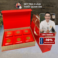Set Quà Tặng Biếu 2 Loại Trà Thiết Quan Âm Cao Cấp Sang Trọng Cho Người Lớn Lamtaobao