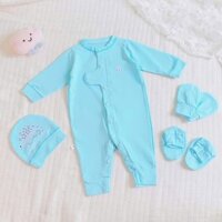 Set quà tặng Bộ Body, Bao Tay, Bao Chân, Nón chất vải cao cấp kèm hộp cho bé .