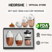 Set quà tặng cao cấp HEORSHE món quà ý nghĩa dành cho bé yêu, Set bình sữa full combo HEORSHEVN