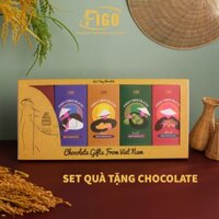 Set quà tặng Chocolate 5 hộp Milk Chocolate 50g FIGO - Chocolate gift From Viet Nam