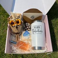 Sét quà tặng cốc giữ nhiệt inox kèm xà bông trăng sáng ngừa mụn quà  tặng doanh nghiệp , quà tặng 20-10