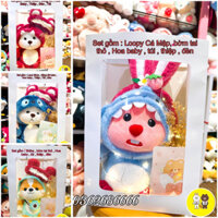 Set Quà Tặng Hoa và Gấu Bông Sinh Nhật Kèm Đèn led tặng quà sinh nhật , quà 20/10 , Quà Valentine , Quà 8/3