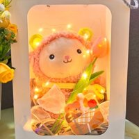 Set quà tặng nhân dịp sinh nhật, 1/6, valentine, 20/10, combo quà gấu bông và hoa