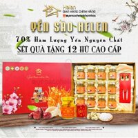 Sét Quà Tặng - Quà Biếu Cao Cấp Yến Sào Helen Khánh Hòa Chưng Sẵn - 70% Yến Nguyên Chất - Hũ 75ml