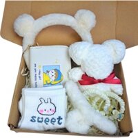 Set Quà Tặng Sinh Nhật, Valentine Cho Nữ Choice FM3-1649-135 Gồm Gấu Phụ Kiện Tóc