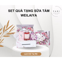 Set quà tặng sinh nhật, Valentine, Noel, ngày lễ, quà tặng 20/10 Set quà Sữa tắm trắng da cánh hoa hồng Damask Weilaiya