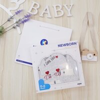 Set quà tặng sơ sinh Otis KidsPlaza ND22H (Trắng kẻ ghi)