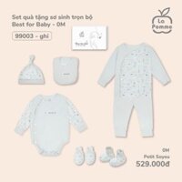 Set quà tặng sơ sinh trọn bộ La Pomme Best for Baby Ghi