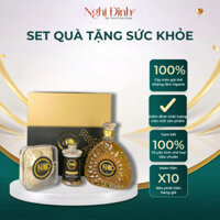 Set Quà Tặng Sức Khỏe: Yến Tinh Chế 50g + Rượu Đông Trùng Hạ Thảo + Nấm ĐTHT 15g – Dưỡng Chất Từ Thiên Nhiên