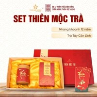 Set quà tặng Thiên Mộc Trà Thiên Mộc Hương - Gồm 1 hộp nhang khoanh 12 năm, 1 hộp tây côn lĩnh