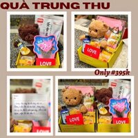 Set quà tặng Trung Thu 2022 siêu hot với bánh trứng chảy, bánh trứng cuộn kèm gấu Teddy xinh xắn 😍 Freeship toàn quốc