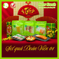[SET QUÀ TẾT 2025] Đoàn Viên 4: Cá hồi Nauy fillet tươi, Cá trích ép trứng vàng, Sò đỏ Nhật sashimi, Bạch tuộc sashimi