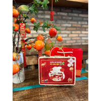 SET QUÀ TẾT 2025 HEALTHY FOOD - SET 3 TÀI LỘC 5 MÓN  - Chuối sấy, Mứt gừng, Trà hoa, Xoài sấy, Nhân bí xanh.