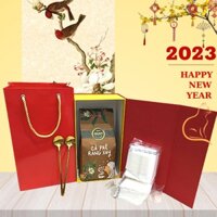 Set quà tết  túi đựng quà sang trọng 2023  thích hợp quà tặng trong dịp Tết lịch sự tinh tế tiện lợi Galaxy Coffee