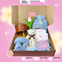 Set quà túi chườm bụng nóng lạnh Turtle ấm áp, Hộp quà tặng người yêu bạn bè dịp đặc biệt đáng yêu