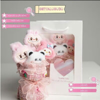 Set quà valentine gấu Lasubu dễ thương