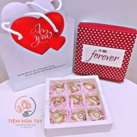 Set quà Valentine kẹo Socola 9 viên