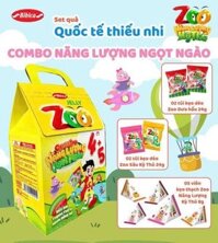 Set quà Zoo Bibica – 2 kẹo dẻo dưa hấu, 2 sâu kì thú, 5 thạch năng lượng – Combo năng lưọng