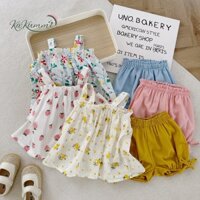 Set quần áo 2 dây chun ngực chất liệu thô Hàn ( KM22-ST224) Kakummi