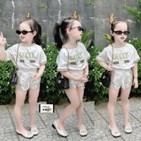 Set quần áo bé gái 10-30kg Bộ thể thao bóng bé gái GC TM