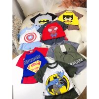 Set Quần Áo Cộc Siêu Nhân Cho Bé