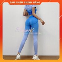 Set quần áo GymShark Version 2  tập gym, yoga , earobic, zumb vải dệt kim, co giãn thoáng mát, mặc tôn dáng, nâng vòng 3