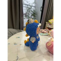 Set quần áo khủng long xanh cho labubu