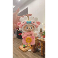 Set quần áo Labubu ( lân hồng cột dây) handmade, hình thật shop chụp