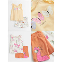 Set quần áo sát nách bé gái lớn HM H&M_authentic JP