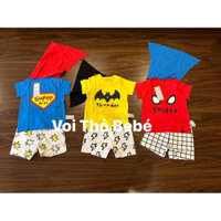 Set quần áo siêu nhân người nhện người dơi Cordi-i batman superman spiderman dễ thương cho bé hàng săn sale Hàn Quốc