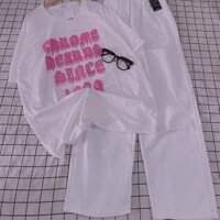 Set Quần Áo Tổng Hợp Nữ Quần Kaki Trắng