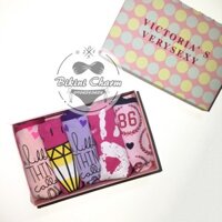 Set Quần chip/Quần lót Pink Victoria's Secret Cotton Cao Cấp - Dáng nửa mông Sexy - Thấm hút mồ hôi