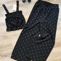 Set quần culottes, áo hai dây