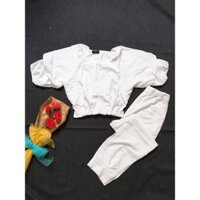 Set quần dài áo croptop thể thao siêu năng động