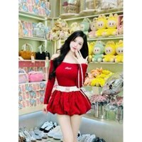 sét quần đùi bí ngô áo trễ vai